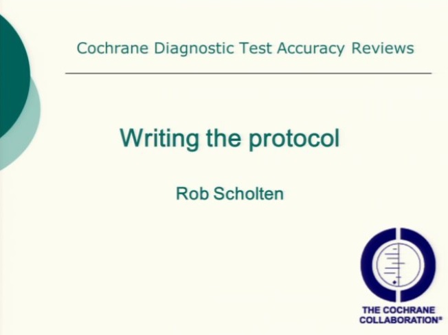 Writing the protocol for a DTA review