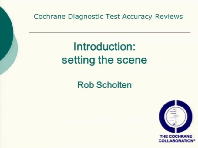 Diagnostic test accuracy (DTA) – a brief introduction